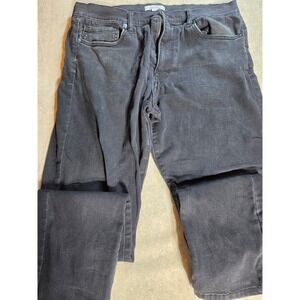 And Now This Mens Faded Black Straight Leg Denim Jeans Size 36